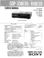 Sony CDP-338-ESD-CDP-608-ESD - Service Manual